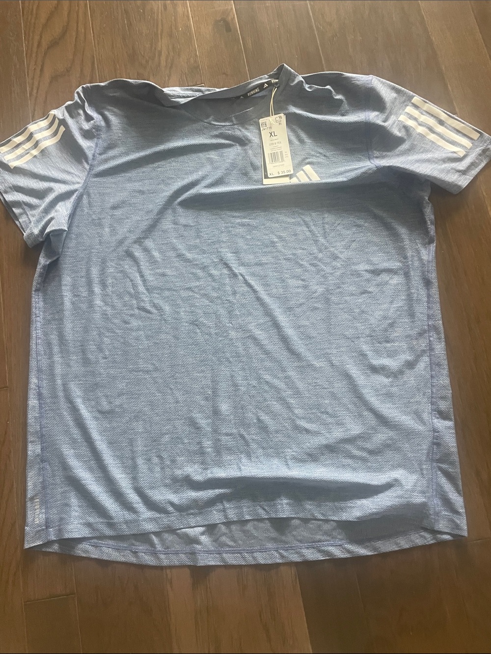 Adidas Light Blue Short Sleeve Orb B Performance Tee
